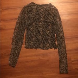 ❤️ Wild Fable Sexy Snakeskin Crop